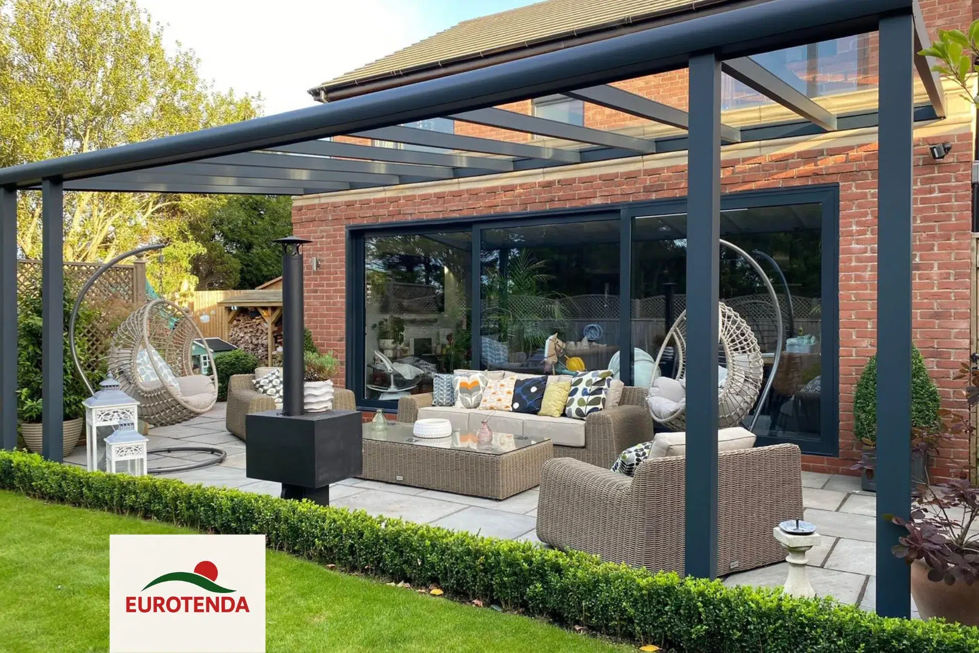 pergola sticla transparenta