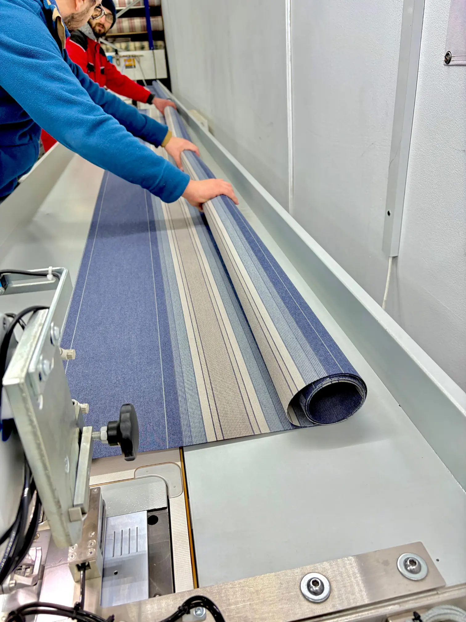 prezentare din interior productie material copertina